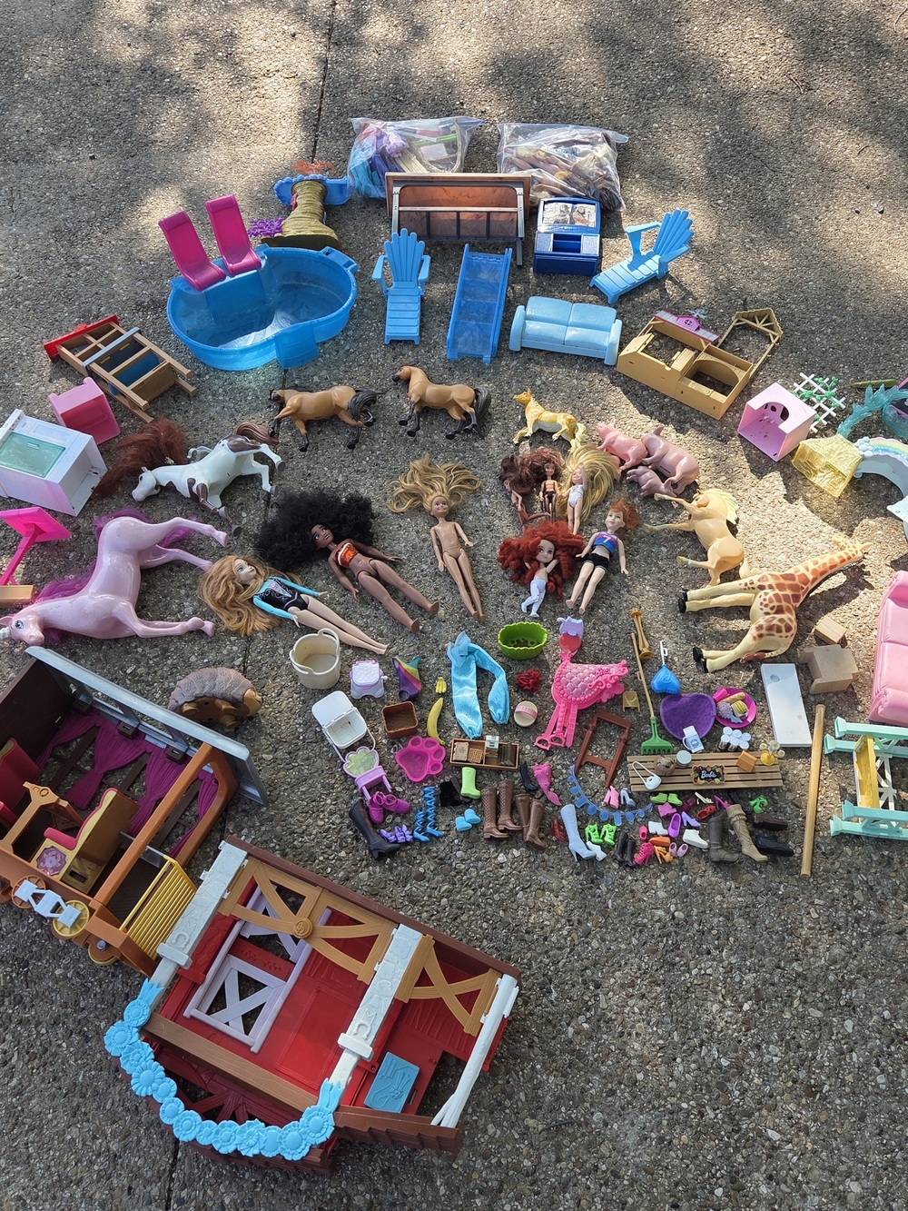 Barbie Assorted Dolls, Animals & Playset Pieces -